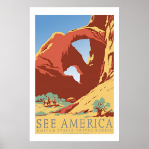 Amerika USA Vintage Travel Posters Poster