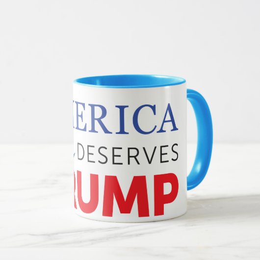 Amerika verdient Trumpf - Leistungs-Tasse Tasse (VorderseiteRechts)