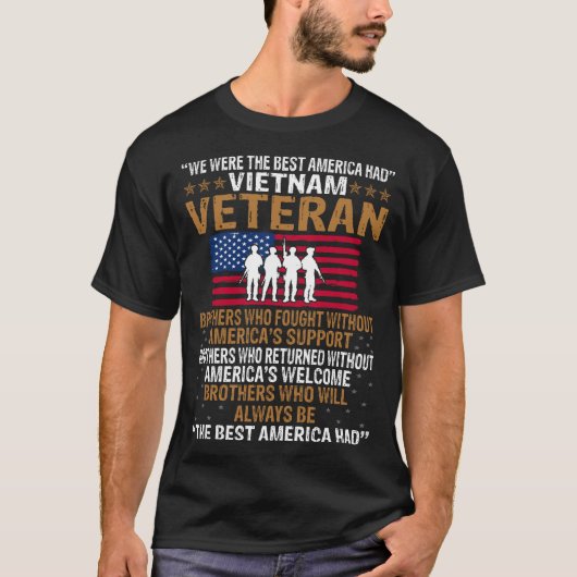 Amerika Vietnam - Veteranenflagge in den USA T-Shirt (Vorderseite)
