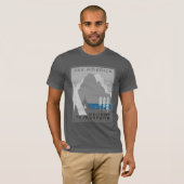 Amerika Vintag Montana Reiseplakat T-Shirt (Vorne ganz)