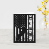 Amerika Vintage Flagge Snowboarder Snowboard Snowb Karte (Gelbe Blume)