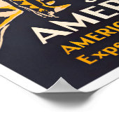 Amerika Vintage Reiseplakat sehen Poster (Ecke)