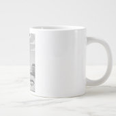 Amerika Vintager Cartoon Jumbo-Tasse (Rechts)