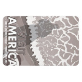 Amerika Vintager Cartoon Magnet (Horizontal)