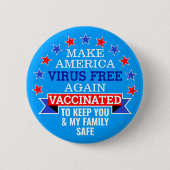AMERIKA-VIRUS WIEDER FREI MACHEN | IMPFSTOFFE BUTTON (Vorderseite)