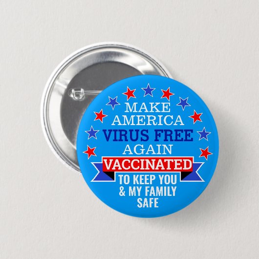 AMERIKA-VIRUS WIEDER FREI MACHEN | IMPFSTOFFE BUTTON (Vorne & Hinten)