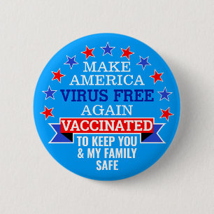 AMERIKA-VIRUS WIEDER FREI MACHEN   IMPFSTOFFE BUTTON