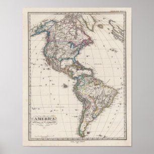 Amerika von Stieler Poster