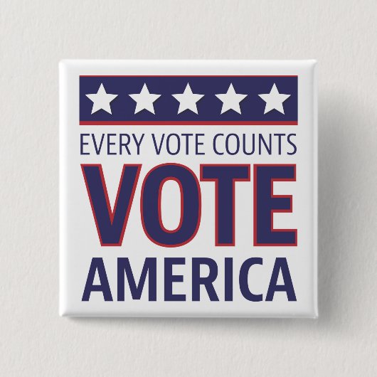 Amerika wählen button (Vorderseite)