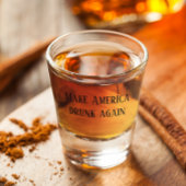 Amerika wieder Betrunken machen Witziger Spaß Schnapsglas