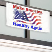 Amerika wieder gesund machen banner (Äußeres Gebäude)