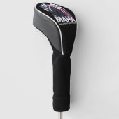 Amerika wieder gesund machen golf headcover (angewinkelt)