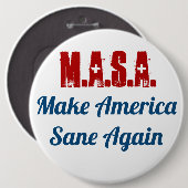 Amerika wieder gesund machen MASA Button (Vorne & Hinten)