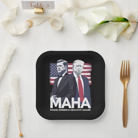 Amerika wieder gesund machen pappteller (Hochzeit)