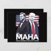 Amerika wieder gesund machen postkarte (Vorne/Hinten)