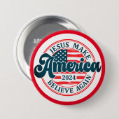 Amerika wieder glauben machen, button (Vorne & Hinten)