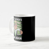 Amerika wieder glücklich machen St Patricks Day Tr Kaffeetasse (Vorderseite Links)