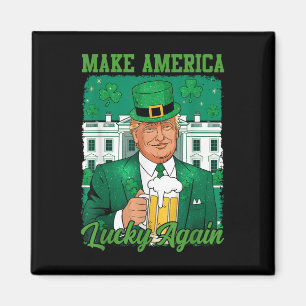 Amerika wieder glücklich machen Trump Kleeblatt St Magnet