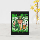 Amerika wieder glücklich machen Trump St. Patrick' Karte (Gelbe Blume)