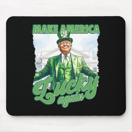 Amerika wieder glücklich machen Trump St. Patrick' Mousepad (Vorne)