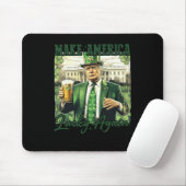 Amerika wieder glücklich machen Trump St Patricks  Mousepad (Mit Mouse)