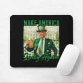 Amerika wieder glücklich machen Trump St Patricks Mousepad (Mit Mouse)