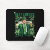 Amerika wieder glücklich machen Trump St Patricks Mousepad (Mit Mouse)