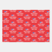 Amerika wieder groß machen geschenkpapier set (Vorderseite 3)