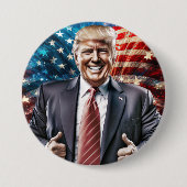 Amerika wieder groß machen - Präsident Trump Button (Vorderseite)