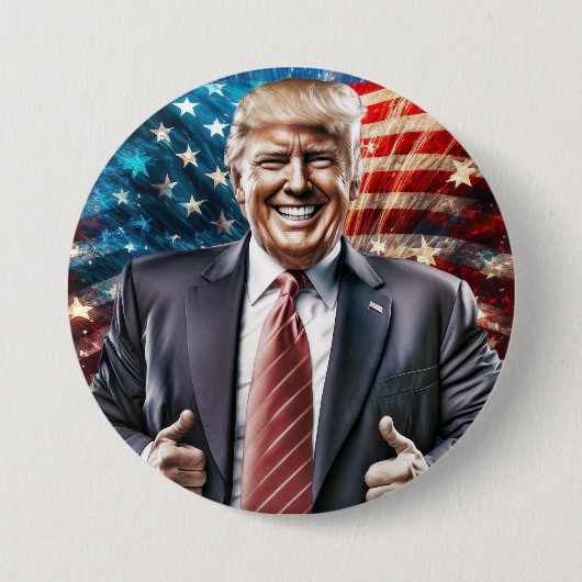 Amerika wieder groß machen - Präsident Trump Button (Vorderseite)