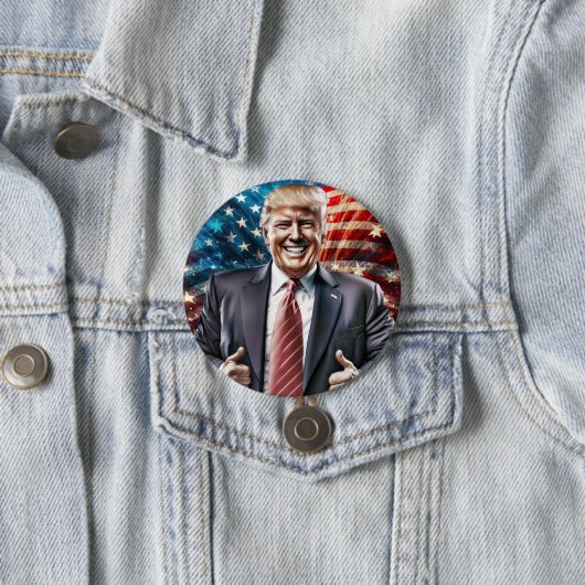 Amerika wieder groß machen - Präsident Trump Button (Beispiel)