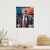 Amerika wieder groß machen - Präsident Trump Poster (Küche)