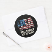 Amerika wieder groß machen runder aufkleber (Umschlag)