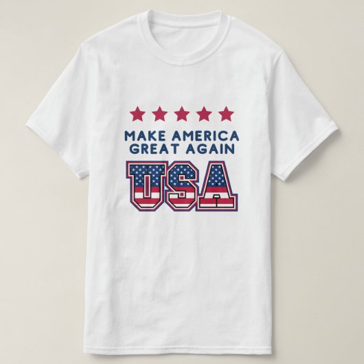 Amerika wieder großartig machen USA T-Shirt (Design vorne)