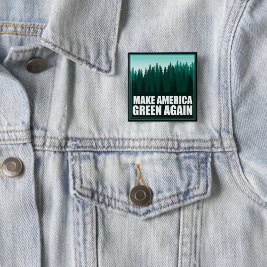 Amerika wieder grün machen button (Beispiel)