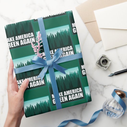 Amerika wieder grün machen geschenkpapier (Schenken)