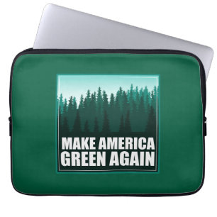 Amerika wieder grün machen laptopschutzhülle