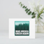 Amerika wieder grün machen postkarte (Stehend Vorderseite)
