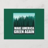 Amerika wieder grün machen postkarte (Vorderseite)
