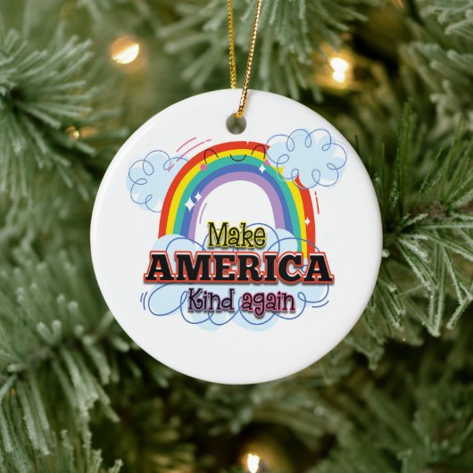 Amerika wieder gutmachen keramik ornament (Baum)