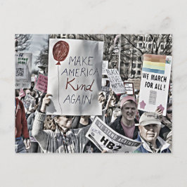 Amerika wieder gutmachen postkarte