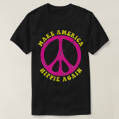 Amerika wieder Hippie Hippy 60er & 70er T-Shirt (Design vorne)