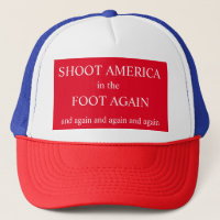 Amerika wieder in den Fuß schießen Patriotische Hu