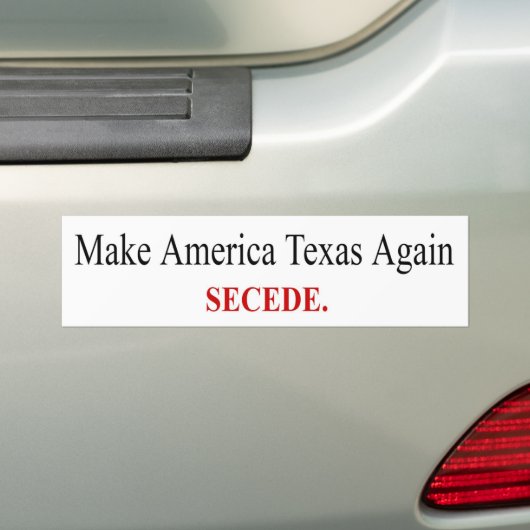 Amerika wieder in Texas - Secede - Autoaufkleber (Auf Auto)