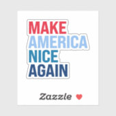 Amerika wieder schön machen aufkleber (Blatt)