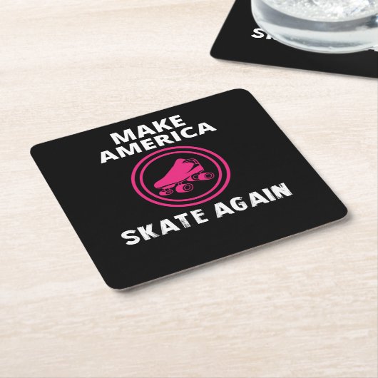 Amerika wieder Skate machen Rechteckiger Pappuntersetzer (angewinkelt)