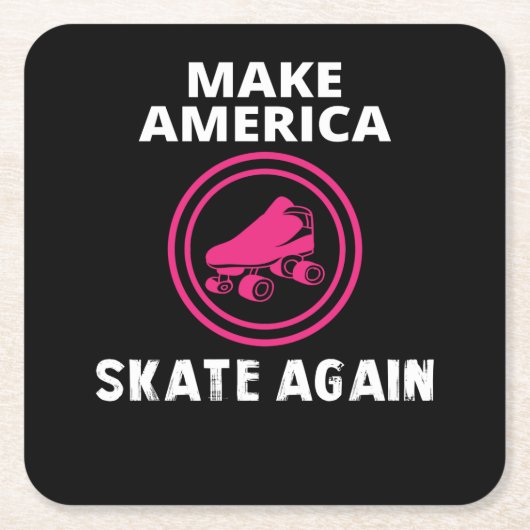 Amerika wieder Skate machen Rechteckiger Pappuntersetzer (Vorderseite)