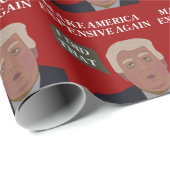 Amerika wieder teuer machen - Umschlagpapier Geschenkpapier (Rolleneckpunkt)