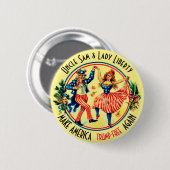 AMERIKA WIEDER Trumpf-frei Button (Vorne & Hinten)