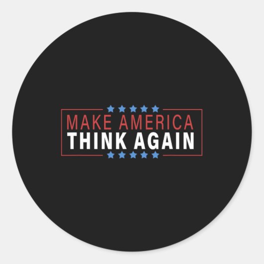Amerika wieder über protestantische Shirts für Män Runder Aufkleber (Vorderseite)